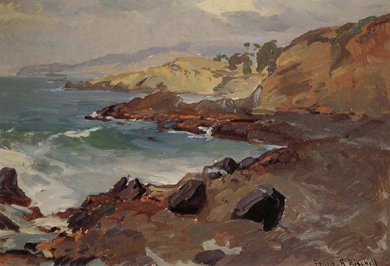 Franz Bischoff Untitled Coastal Seascape oil painting image
